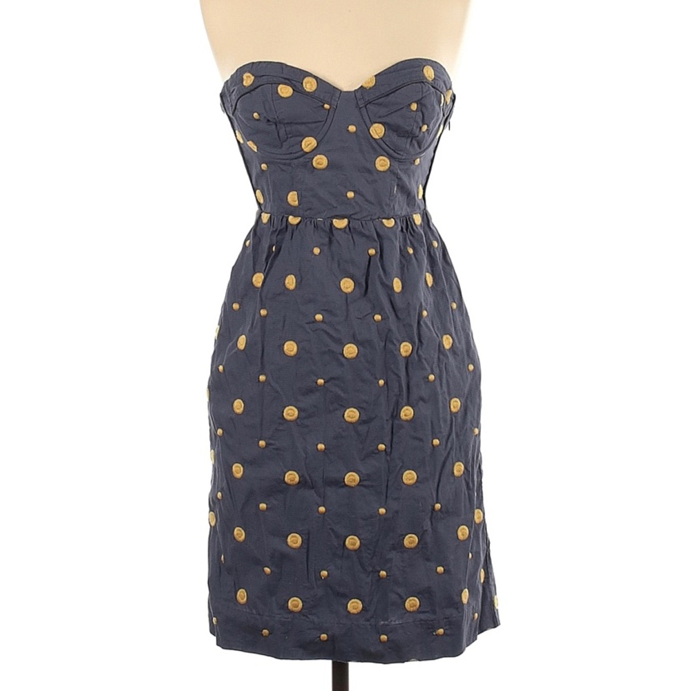 Anthropologie Floreat Strapless Dress